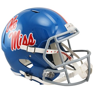 University of Mississippi Ole Miss Rebels Replica Powder Blue Speed Football Helmet