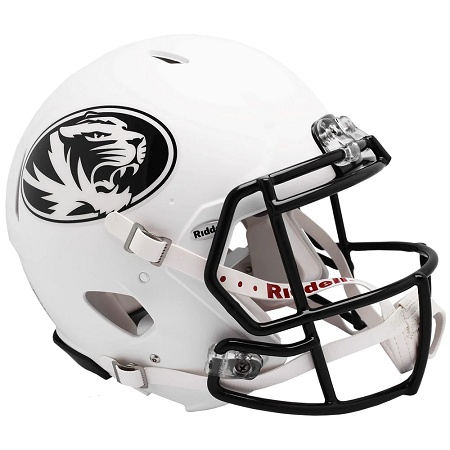 University of Missouri Tigers Authentic White Speed Football Helmet
