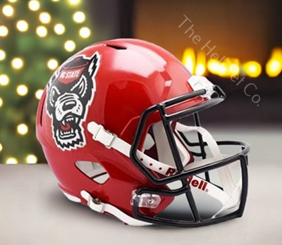 North Carolina State Replica Red Speed Football Helmet