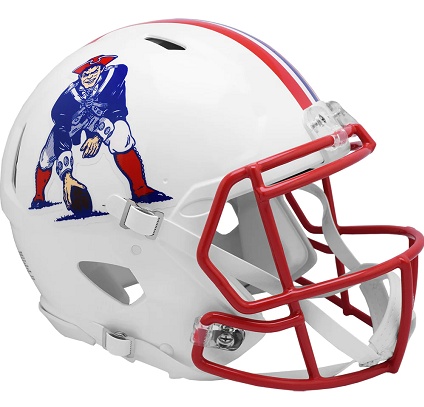 New England Patriots Authentic 1990-92 Throwback Football Helmet