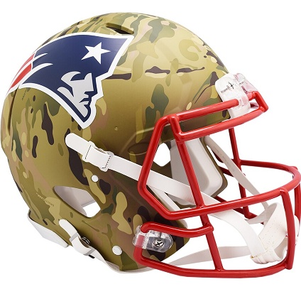 New England Patriots Authentic Camo Speed Football Helmet