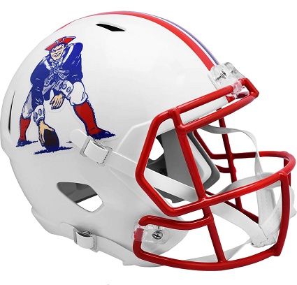 New England Patriots Replica 1990-92 Throwback Speed Football Helmet