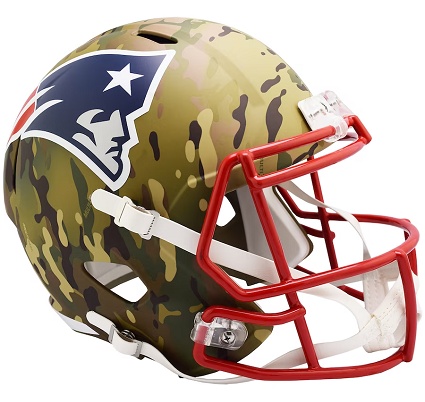 New England Patriots Replica Camo Speed Football Helmet