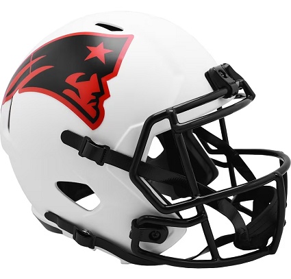 New England Patriots Replica Lunar Eclipse Speed Football Helmet