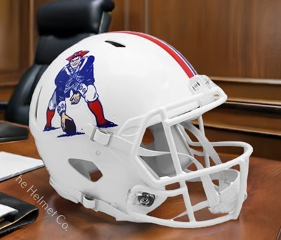 New England Patriots Authentic 1982-89 Throwback Football Helmet