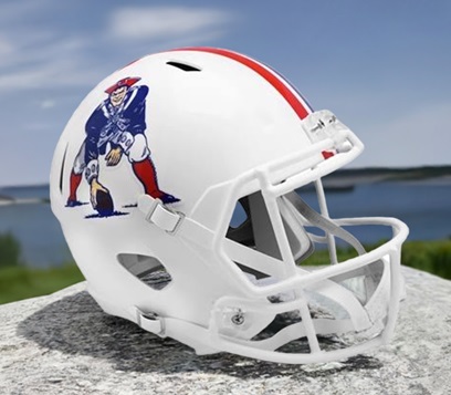 New England Patriots Replica 1982-89 Throwback Speed Football Helmet