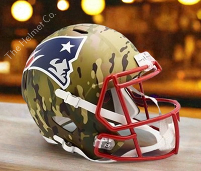 New England Patriots Replica Camo Speed Football Helmet