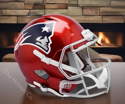 New England Patriots Replica Flash Red Speed Football Helmet