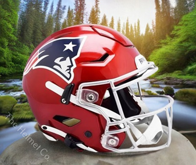 New England Patriots Authentic Flash Red SpeedFlex Football Helmet