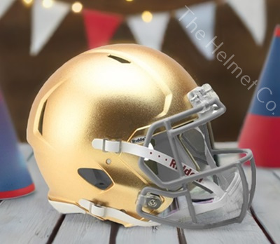 Notre Dame Authentic HydroSkin Gold Speed Football Helmet