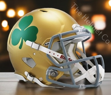 Notre Dame Authentic Shamrock Speed Football Helmet