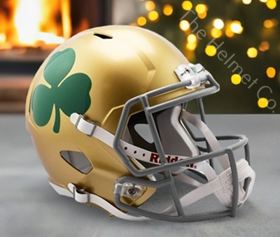 Notre Dame Replica Shamrock Speed Football Helmet