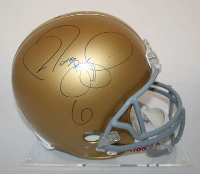 Jerome Bettis Autographed Replica Notre Dame Helmet