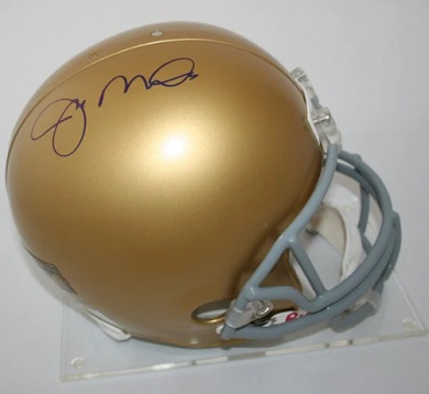 Joe Montana Autographed Replica Notre Dame Helmet