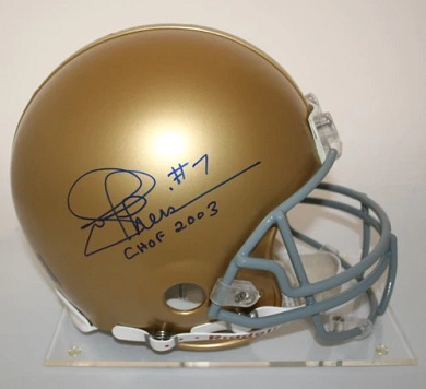 Joe Theismann Autographed Authentic Notre Dame Helmet
