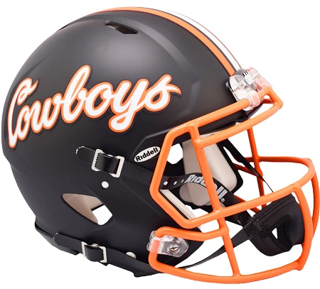 Oklahoma State Authentic Black Speed Football Helmet