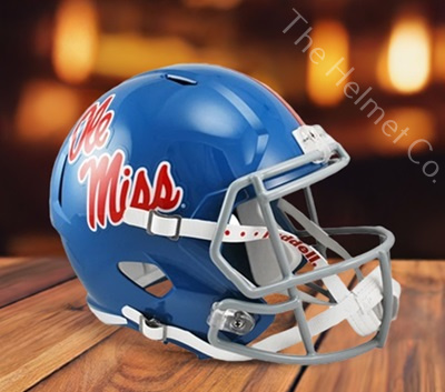 University of Mississippi Ole Miss Rebels Replica Powder Blue Speed Football Helmet