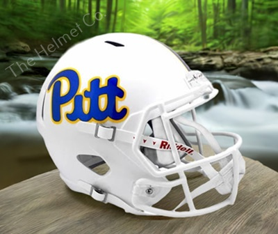 University of Pittsburgh Panthers Full-Size Replica White Speed Football Helmet