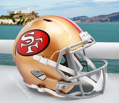 San Francisco 49ers Replica 1964-95 Throwback Speed Football Helmet