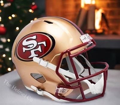 San Francisco 49ers Replica 1996-08 Throwback Speed Football Helmet