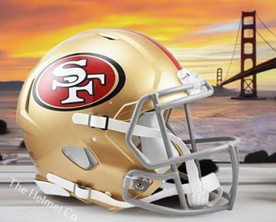 San Francisco 49ers Authentic Speed Football Helmet