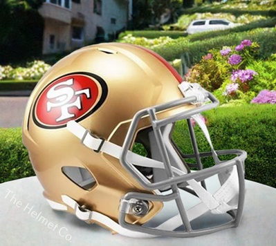 San Francisco 49ers Replica Speed Football Helmet