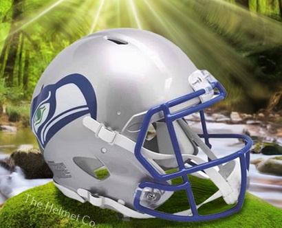 Authentic Seattle Seahawks 1983-01 Throwback Helmet