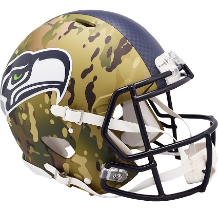 Seattle Seahawks Authentic Camo Speed Football Helmet