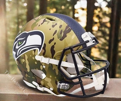 Seattle Seahawks Authentic Camo Speed Football Helmet