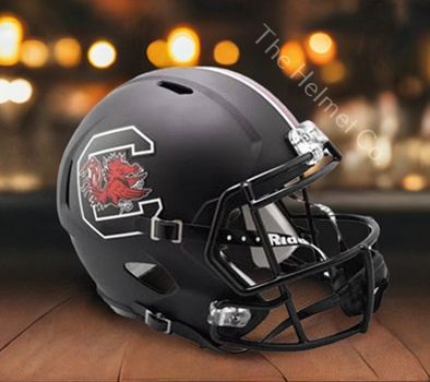 University of South Carolina Gamecocks Replica Black Speed Football Helmet