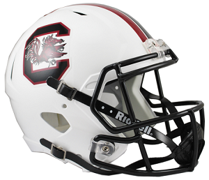 University of South Carolina Gamecocks Replica White Speed Football Helmet