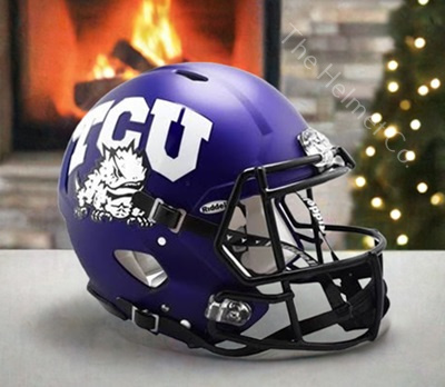 TCU Horned Frogs Authentic Satin Purple Speed Football Helmet