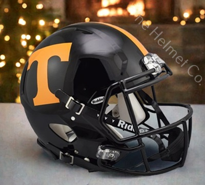 University of Tennessee Vols Authentic Black Speed Football Helmet