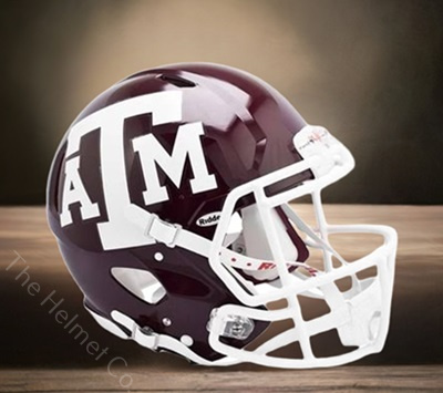 Texas A&M Aggies Authentic Maroon Speed Football Helmet