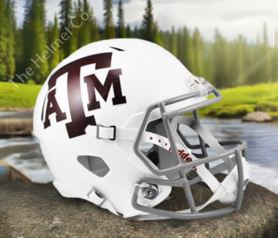 Texas A&M Aggies Replica White Speed Football Helmet