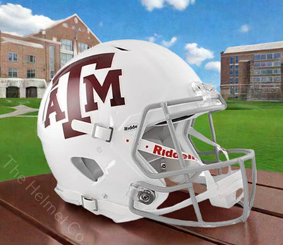 Texas A&M Aggies Authentic White Speed Football Helmet