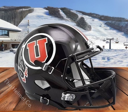 University of Utah Utes Authentic Black Speed Football Helmet