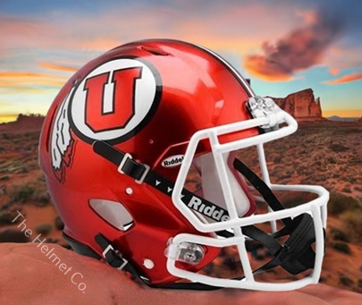 University of Utah Utes Authentic Radiant RedSpeed Football Helmet