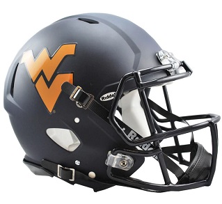 West Virginia Mountaineers Authentic Speed Football Helmet