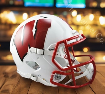 University of Wisconsin Badgers Authentic Speed Football Helmet